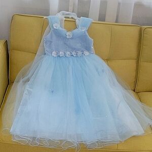 Girl Event Dress Baby Blue Color